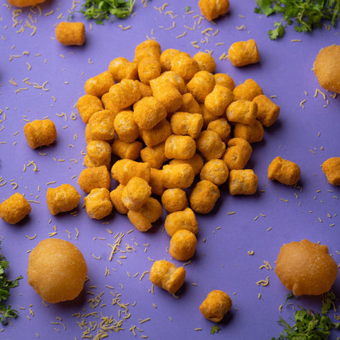 Snackible Dahi Papdi Chaat Quinoa Puffs